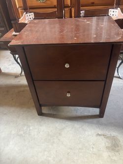 Walnut Nightstand / End Table 