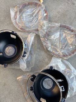 1967 Mustang  headlight bezels NOS