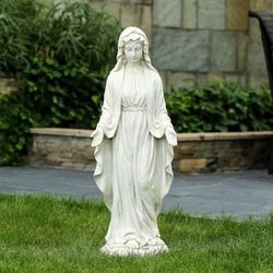 New Virgin Mary Statue Outdoor, 30'' Religious Garden Statue, Blessed Mother Outdoor Statue
