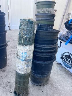 Pots and garden net