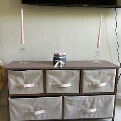 Pink Fabric Shelves
