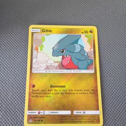 Pokémon Gible Sun & Moon: Ultra Prism 096/156 Holo card