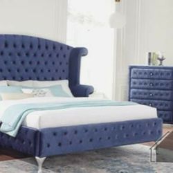 Royal blue velvet New frame