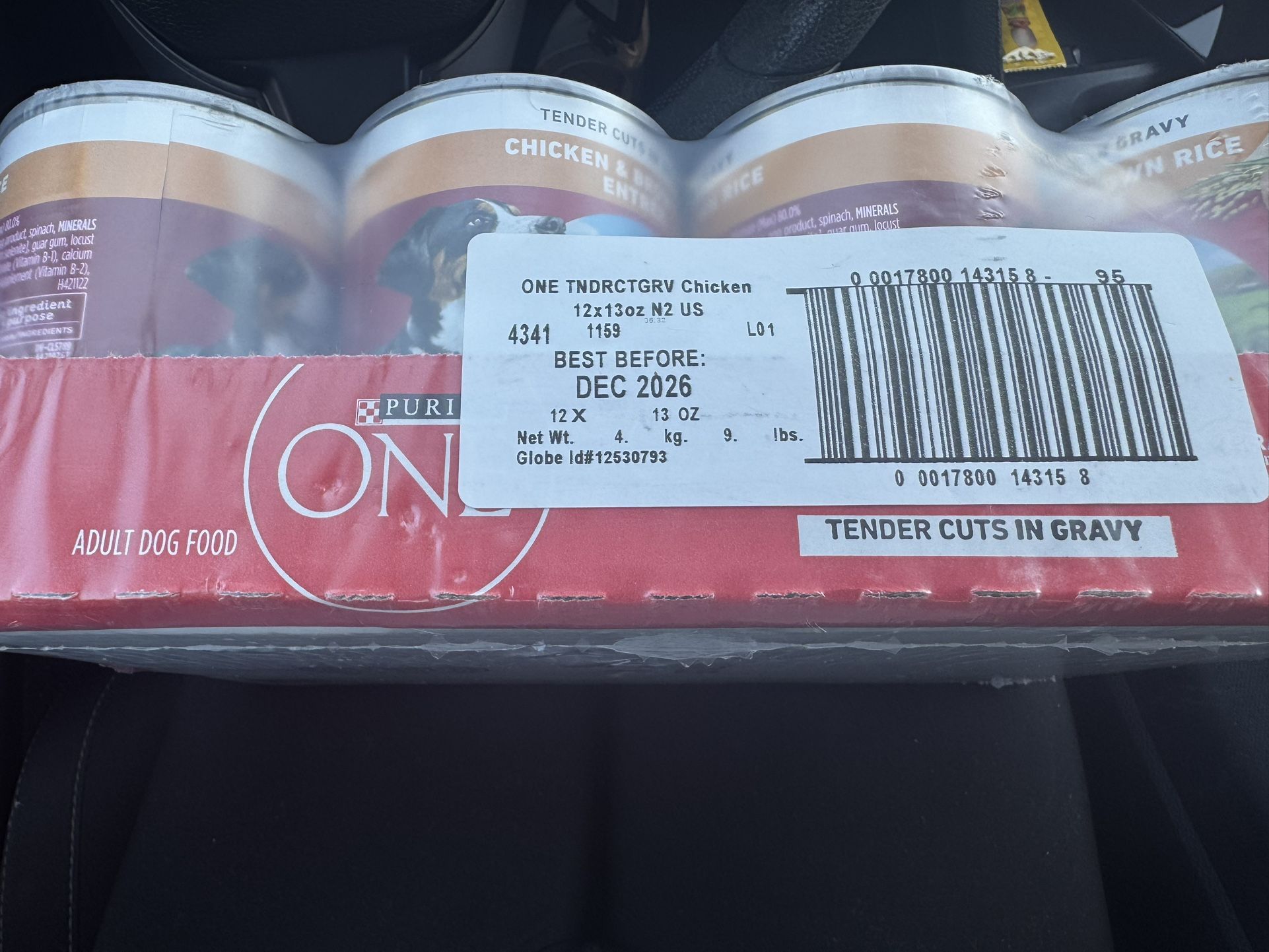Chicken & Brown Rice One Purina Dog Food (12pk) 