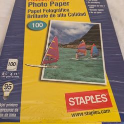 Boxed Unused Photo Paper 8 1/2" X 11" 