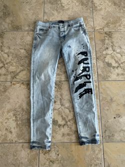 Purple jeans