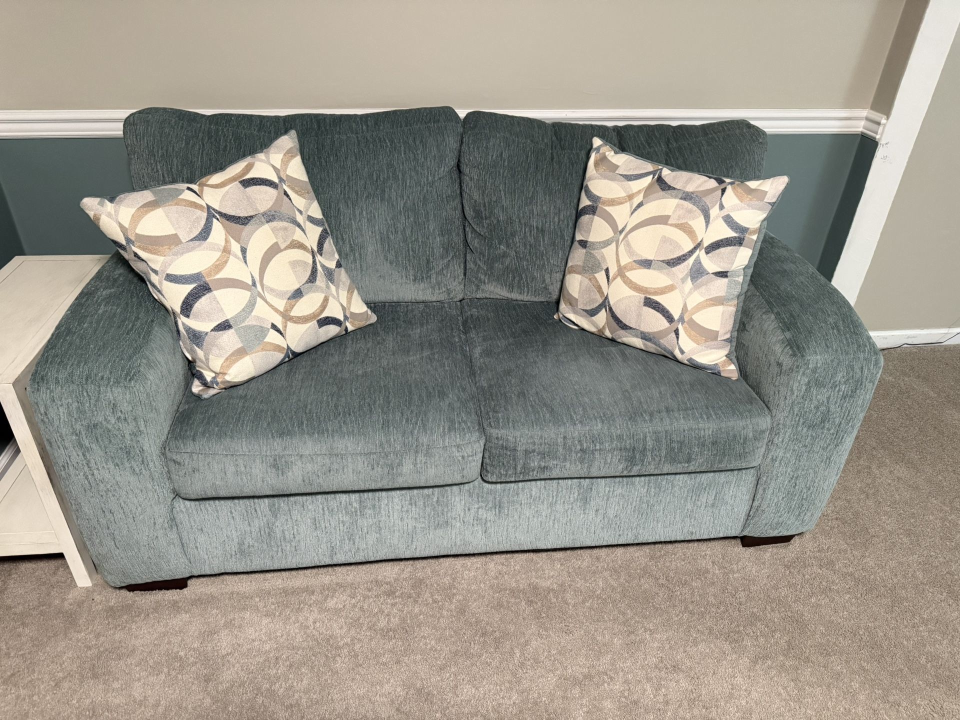 Living Room Furniture Set – Chair, Ottoman & Loveseat