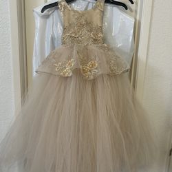 Flower Girl Champagne Dress