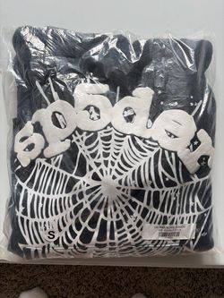 Sp5der OG Web Black Hoodie Size Small