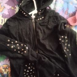 Studded Black Medium Jacket Hoodie Morphine Generation 