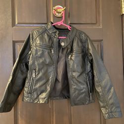 Faux Leather Jacket For Boy Size 4