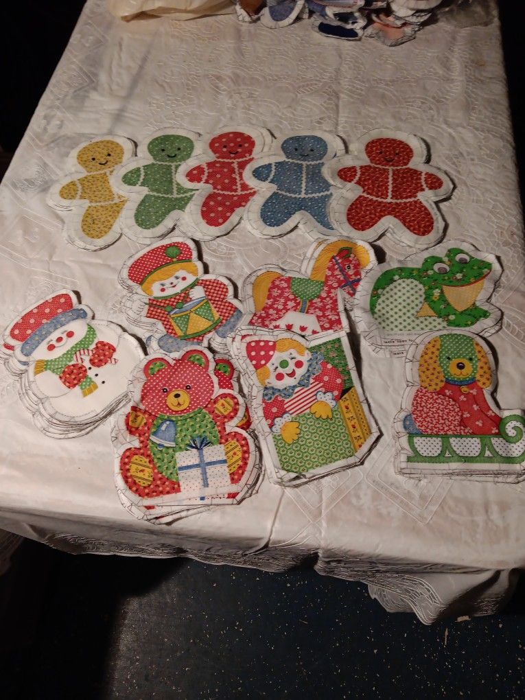 christmas small Medium  And  Large  Pillows Sew And Stuff For Grifts cat And Doggy Toy S And Some Stuffing