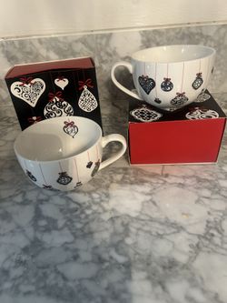 Brighton New Large Christmas Coffee Cups/Soup Bowls