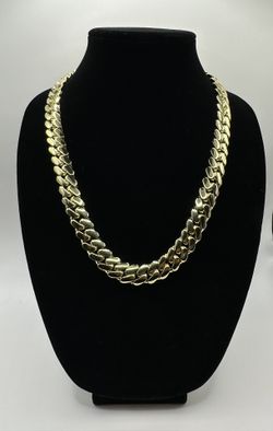 14k Gold Plated 15mm 24” 245+ Gram Handmade Miami Cuban Link