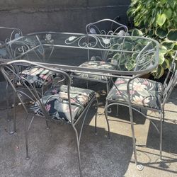 Vintage rod iron Dining Set