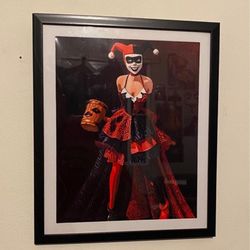 Harley Quinn In A Dress Custom Art Piece