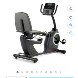 ProForm 325 CSX; Recumbent Exercise Bike with 5” Display, Built-In Tablet Holder, and Fan