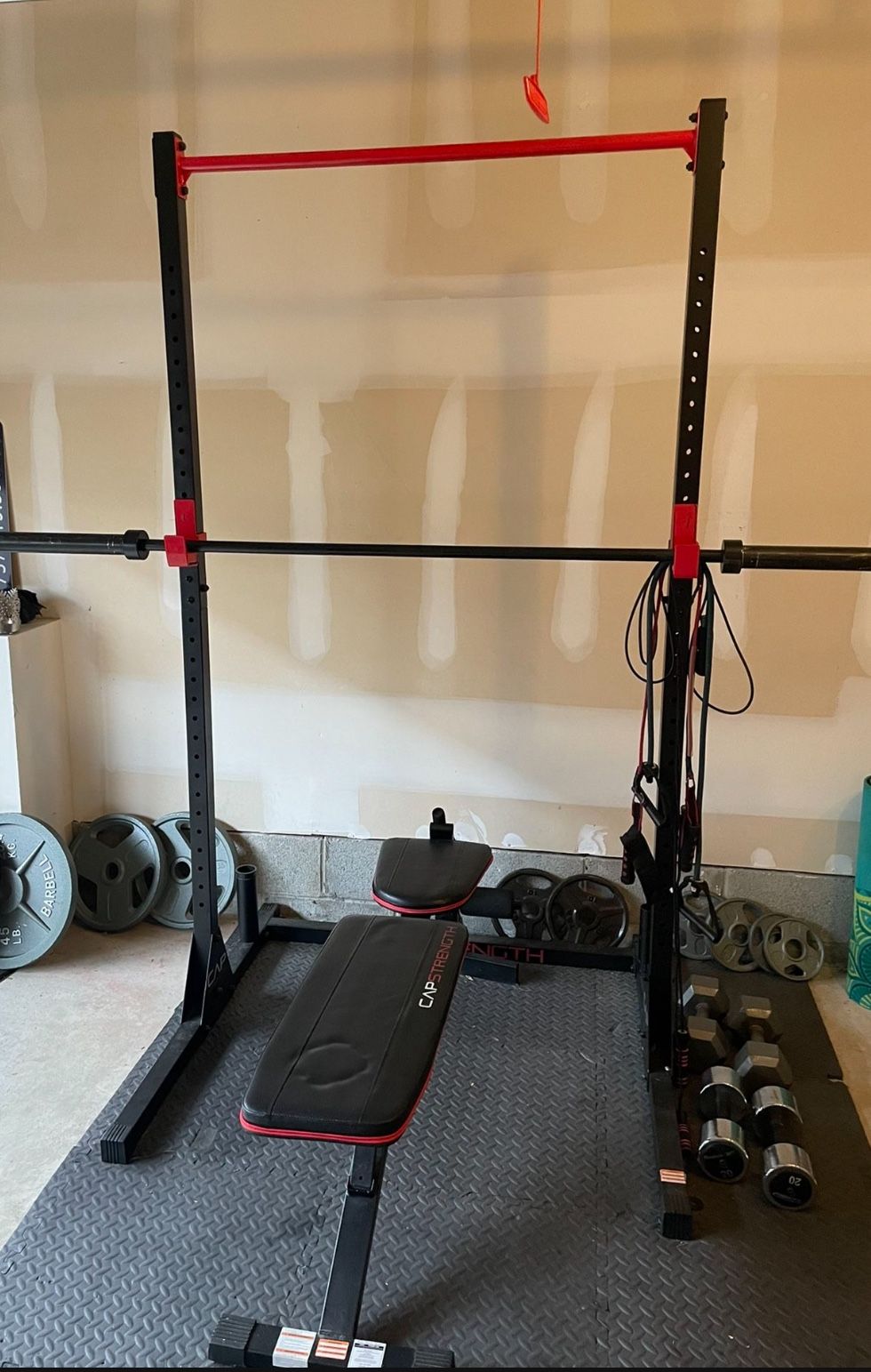 Squat Rack And Weights