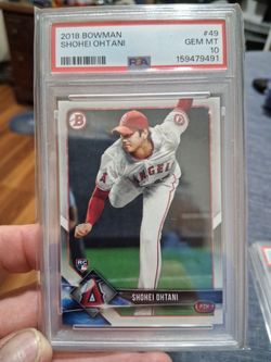 2018 bowman shohei othani #49 psa 10