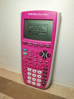 Texas Instruments TI-84 Plus Silver Edition Graphing Calculator - Pink - Excellent