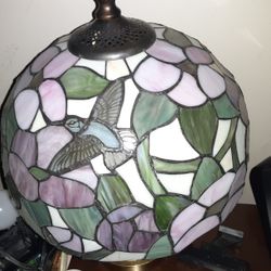 Bluebird Stained Glass Lamp Shade