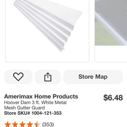 Gutter Guard-Amerimax -steel  $40 Per Case