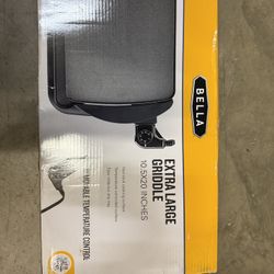 Bella XL Extra Large Griddle 10.5x20 Inches NIB