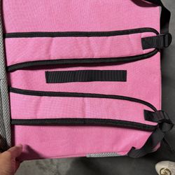 Items for small dogs, bicycle basket, car bed, bags to carry the pet inside.