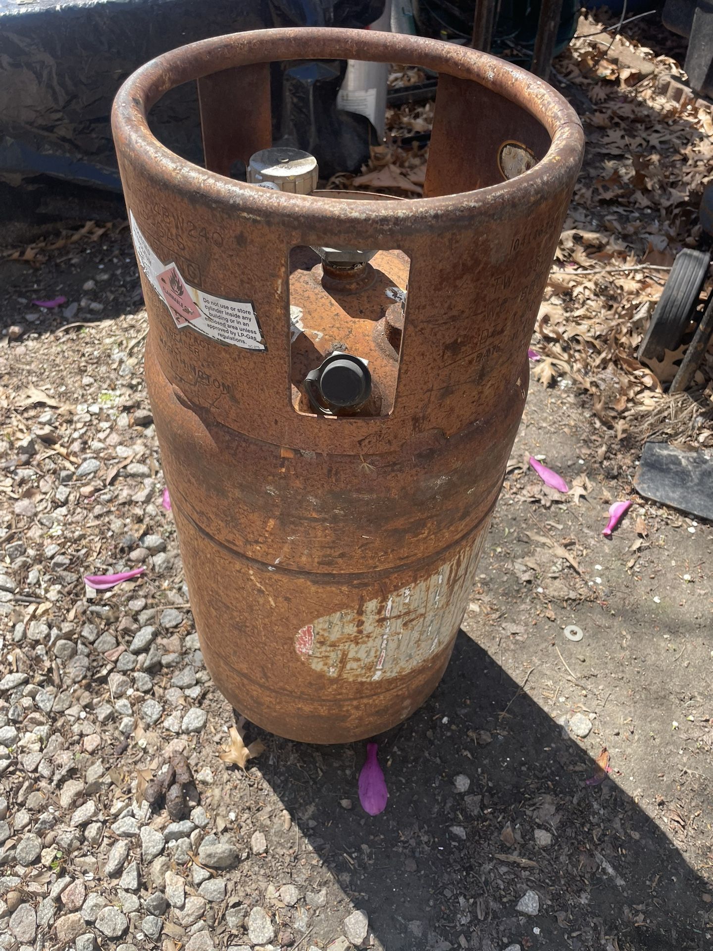 Empty Propane Tank for Forklift
