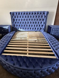 Brand New Blue Storage Bed