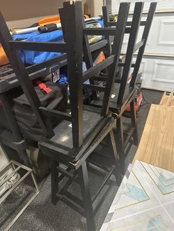 4 Black Stools