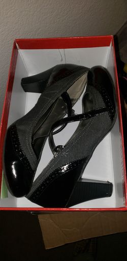 Black/grey heel 9