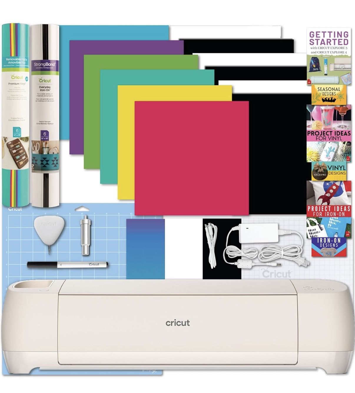 Cricut Explore 4 Machine with Vinyl and Iron On Bundle