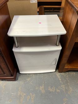 (In Store) white nightstand