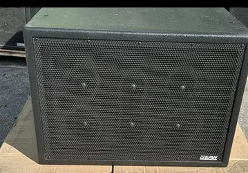 Big Bass Pair Of EAW Dual 18-Inch Passive Subwoofer (Black)