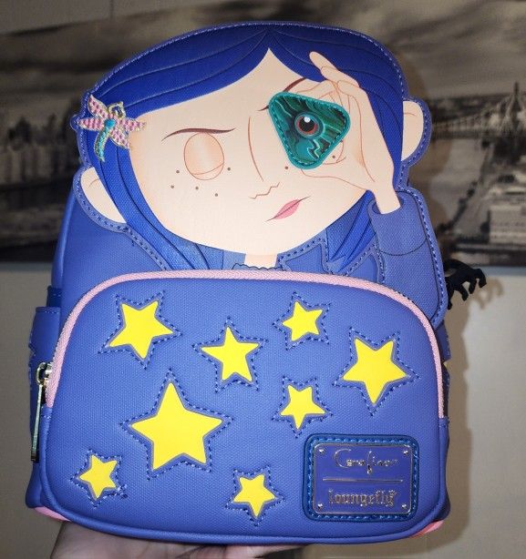 Loungefly Coraline Convertible 2024 Mini Backpack New With Tags