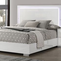 Eastern King White LED Bed Frame Brand New In Box