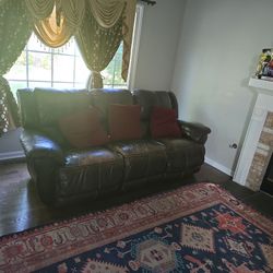 Free Used Leather Sofa