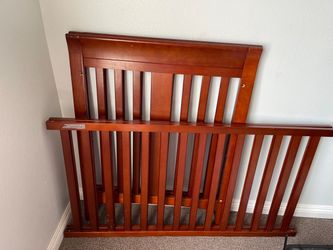 Cherry Wood Convertible Crib Panels