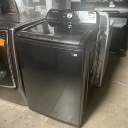 Too Load Washer Samsung Black Stainless Steel 27” 