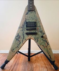 Flying V style guitar
