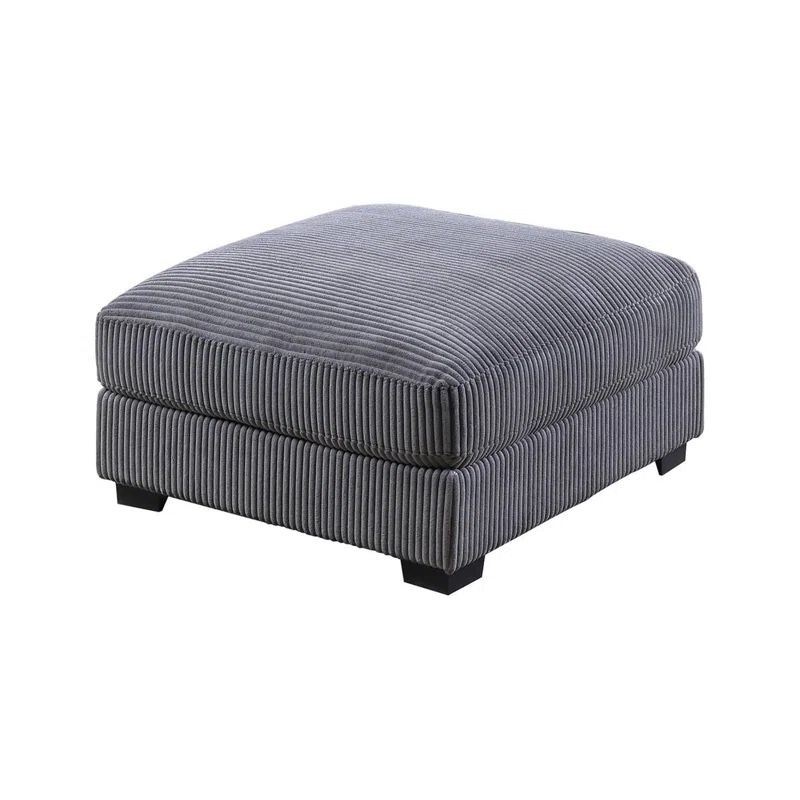 Large Gray Ottoman
