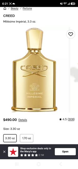 Creed Millésime Impérial Eau de Parfum 3.3 oz perfume cologne