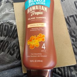 Hawaiian Tropical Island Tanning Cocoa Butter Nourish The Skin And Emhances Your Tan