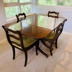 Vintage Dining Table & Chairs