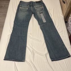 Rock & Roll Denim Jeans, Pistol Bootcut, 33/34