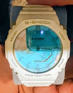 G shock watch white