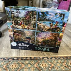 Disney Puzzles Set Of Four Two Untouched