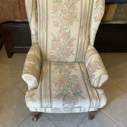 Floral armchair
