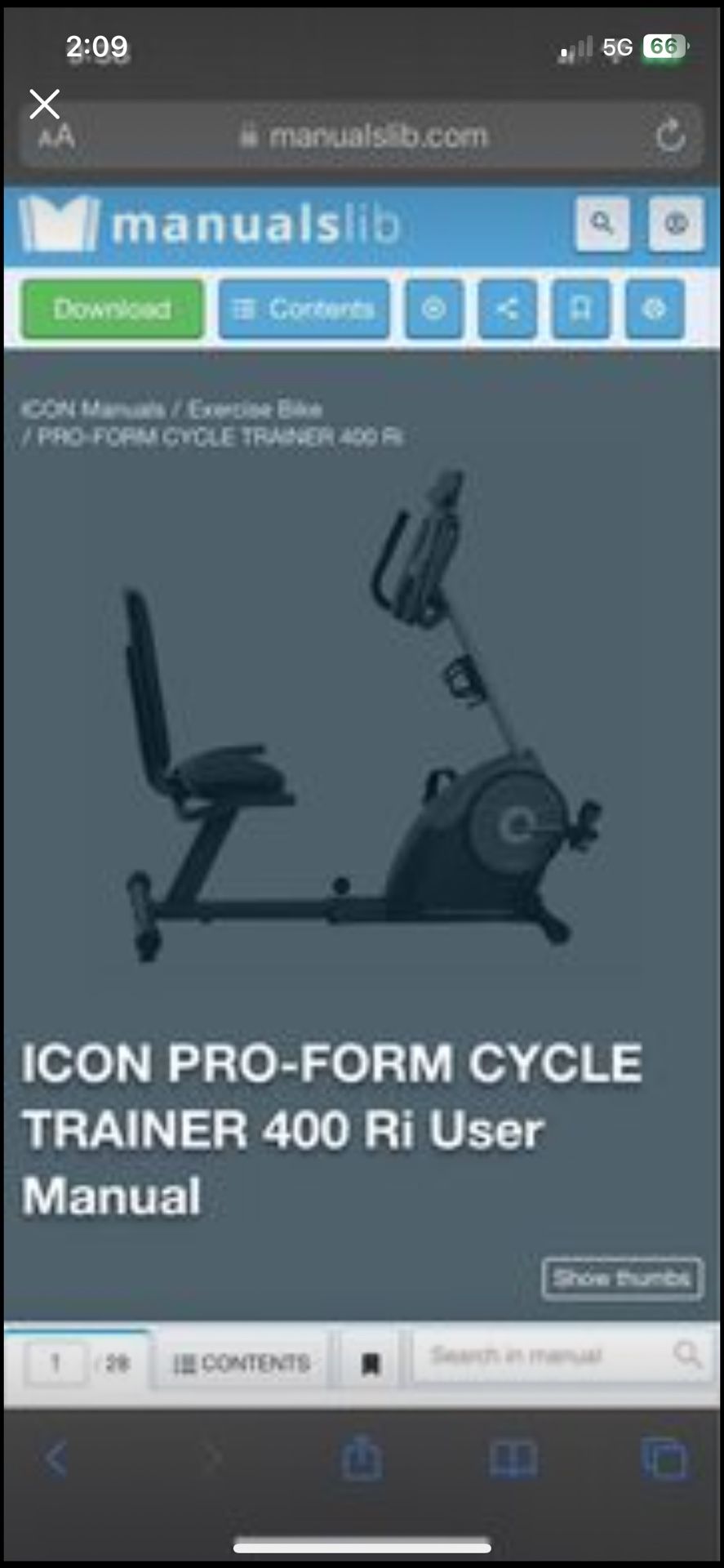 IFIT  Pro  400 Stationary Bike